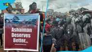 Policeman rushed to the hospital after Ashaiman protesters pelted stones at him