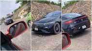 Ghanaian Man Spotted Driving Newly Released Mercedes EQS Worth Over 1.2 Million In Accra