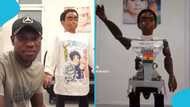 Ghanaian man builds a robot, instructs it in Twi, and it obeys: "Ekow, kɔ w'akyi"