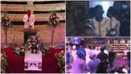 Lady "prophesies" during TB Joshua’s burial; officials take her out of the church