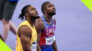 Jamaica's Kishane Thompson talks about sharing gold with Noah Lyles after photo finish