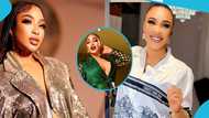 Tonto Dikeh receives heavy backlash over revealing green dress: "No wake sleeping lion