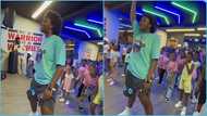 Afronita: Ghanaian dancer exhibits teaching skills, shows kids basic dance steps in latest video