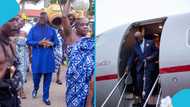 Otumfuo returns from UK after a successful Akwasidae: "Ohene Akwaaba"