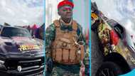 Lil Win wraps GH¢1.2M 2024 RAM 1500 TRX with stickers for Ibrahim Traoré movie, video awes many