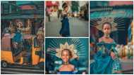 Girl slayer: Little girl posing atop 'aboboyaa' amazes fans; many say she Looks like Beyonce