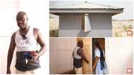 Ghanaian man flaunts wooden house he built for GH₵5,000; Netizens impressed with breakdown