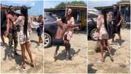 After 3 years in the UK, Lady runs to hug roadside mechanic boyfriend who sponsored her, video emerges