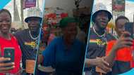 Ras Nene storms Makola market, excited market women scream and hug him in video