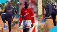 Ballon d'Or winner spotted playing football at Bawaleshie Park