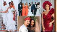 Nadia Buari shares glorious photos from sister Semera's white wedding, fans delighted: “Beautiful family”