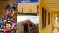 Kind man paints dilapidated government school with own money, admirable photos drop