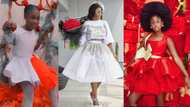 “Gorgeous” - Fans say as Nana Akua Addo and her 1st daughter model stunning outfits in pre-Val's Day photos