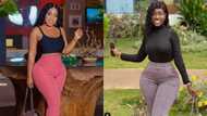 Moesha replies fan who said Hajia Bintu's body is natural and hers is fake (screenshot)