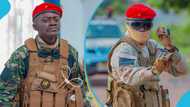 "Don't ask me nkwasiasɛm" - Lil Win loses his cool at blogger over questioning his military outfit in movie