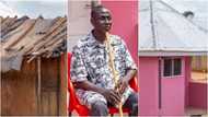 65-year-old GH blind man living in mudhouse gets new self-contained house; beautiful photos pop up