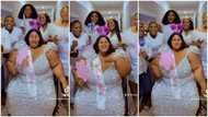 Pretty plus size bride dances on wheelchair, vibes beautifully to "Buga" by Kizz Daniel, cute video goes viral