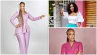 Ghanaian actress Joselyn Dumas flaunts curves in a pink blazer dress and GH¢ 14,044 shoes