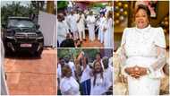 Christy Doe Tetteh At 67: Sam Korankye Ankrah gifts veteran preacher luxury V8 car in photos