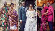 Akufo-Addo's daughter Edwina and her husband step out for the 1st time after their grand wedding, smiles broadly in photo