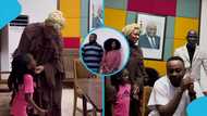 Samira Bawumia takes her kids out on a date, meets Uncle Ebo's youngest performer: "Adorable family"