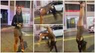 Lady does acrobatic moves with heels; social media can't handle the looks