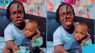 Shatta Bandle flaunts young son, urges him to be opulent when he grows up, video evokes joy