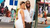 Nana Ama McBrown and husband Maxwell Mensah spotted at the Canadian Visa Application Centre, video emerges