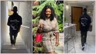 Jackie Appiah's son Damien rocks GH₵ 1.3k sneakers, shows off parts of mother's mansion in photos