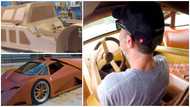 It took me 9 years - Man says as he builds beautiful supercar with wood & drives it in video