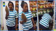 Ghanaian lady abroad refuses to buy yam after converting price into cedis, video stirs reactions