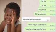 Man uses ex-girlfriend's number to write his grocery list; photo drops