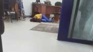 Lady cries & rolls on bare floor after someone used her ATM card to withdraw all savings