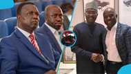 Awkward moment as Yaw Adutwum bypasses COKA’s outstretched hand at Wontumi's sister's one-week