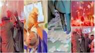 Money rains heavily at a wedding ceremony as big boys turn party to giveaway arena