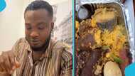 Ghanaian man laments after paying GH¢133 for a poorly packaged waakye in Accra: "It looks wretched"