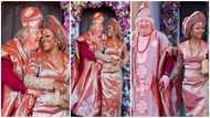 Beautiful photos emerge as pretty lady ties the knot with her 'oyinbo' lover, social media reacts