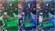 Jackie Appiah: Pretty Actress Dances And Chills In Luxury Coach On Her Visit To New York