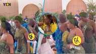 Denzel Boakye weds Kirby Genfi: Ghanaian bridesmaid hugs groom and gives him side eye in viral video