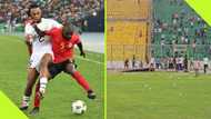 Angry Black Stars Fans Throw Bottles onto Baba Yara Pitch After Angola Defeat: Video