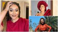 Ghanaian actress Nadia Buari goes viral with her figure-hugging Independence day outfit; Netizens react