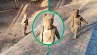 TikTok video shows little girl covered in dirt from head to toe; "She was doing illegal mining"