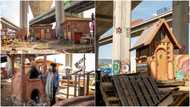 Homeless people display rare creativity by building village under bridge, it has clinic facility
