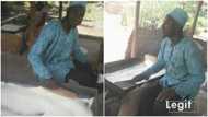 Young man with Masters Degree fries Gari to make a living; hopeful to become employer