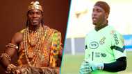 Ati Zigi looks ethereal in Kente and gold ensembles in his 27th birthday pictures, many gush