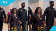 First video of Gertrude Torkornoo after her speech trends, looks cheerful as she interacts with onlookers