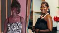 Establish Challenge: Felicia Osei joins viral trend with grass to grace photos, fans go gaga