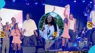 Stonebwoy's daughter goes viral with her impressive dance moves as she performs on stage with her father