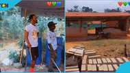 Ghanaian teachers volunteer as construction workers to build new school for their students