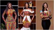 Ghana's Most Beautiful 2022 winner Tung Teiya Dahamani dazzles in lovely African print dress to celebrate birthday